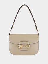 Gucci Oatmeal Leather Horsebit Shoulder Bag