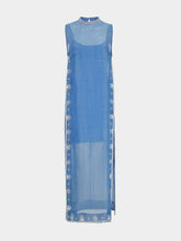 Alémais Blue Yasmeen Embellished Midi Dress