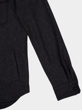 Boglioli Dark Grey Wool Overshirt