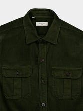 Boglioli Green Cotton Overshirt with Pockets