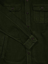Boglioli Green Cotton Overshirt with Pockets