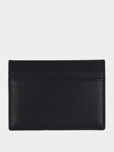 Saint Laurent Black Tiny Cassandre Leather Card Case