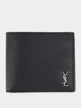 Saint Laurent Cassandre East/West Grained Leather Wallet