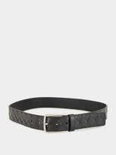 Bottega Veneta Black Intrecciato Belt