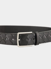 Bottega Veneta Black Intrecciato Belt