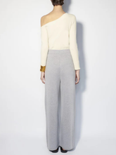 Paula Straight Light Grey Cashmere Pants