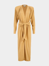 Stella McCartney Peach Crepe Jersey Long-Sleeve Jumpsuit