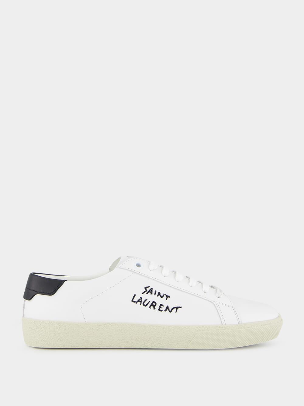 Optic White Court Classic Leather Sneakers