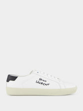 Saint Laurent Optic White Court Classic Leather Sneakers