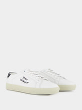 Saint Laurent Optic White Court Classic Leather Sneakers