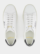 Saint Laurent Optic White Court Classic Leather Sneakers