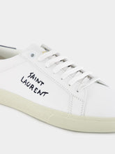 Saint Laurent Optic White Court Classic Leather Sneakers