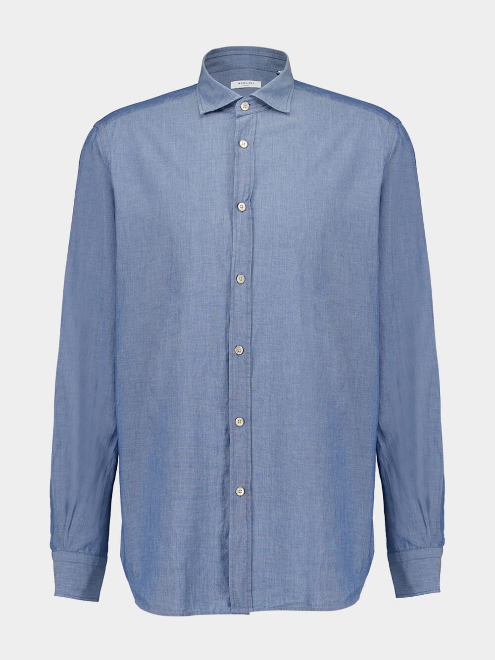 Blue Slub Cotton Shirt