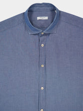 Boglioli Blue Slub Cotton Shirt