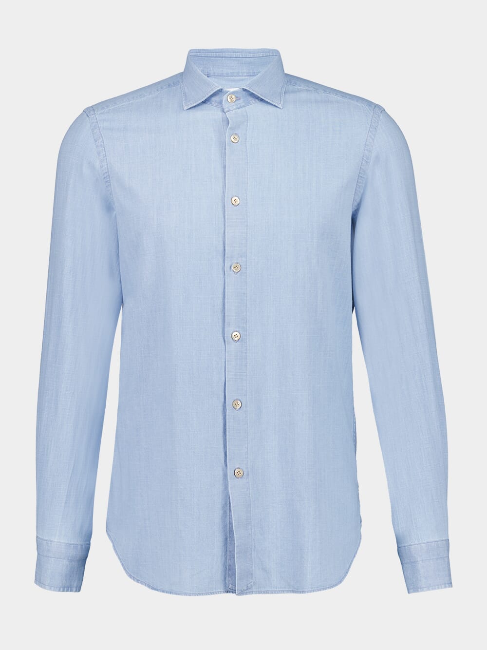 Light Blue Regular Fit Cotton Shirt