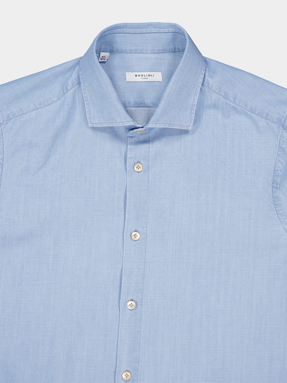 Light Blue Regular Fit Cotton Shirt