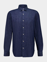 Boglioli Dark Blue Cotton Long-Sleeve Shirt