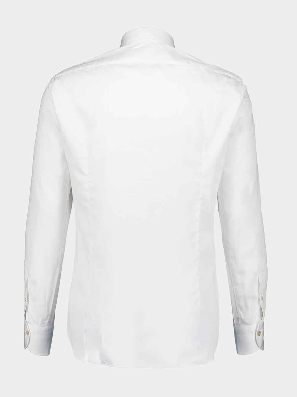 White Yarn Dyed Cotton Shirt