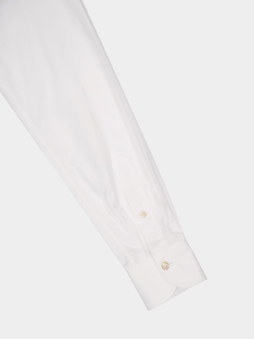 White Yarn Dyed Cotton Shirt