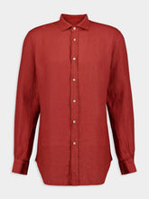 Boglioli Rustic Red Linen Shirt