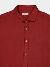 Boglioli Rustic Red Linen Shirt