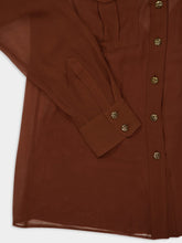 Zimmermann Tan Sheer Silk Memento Pocket Shirt