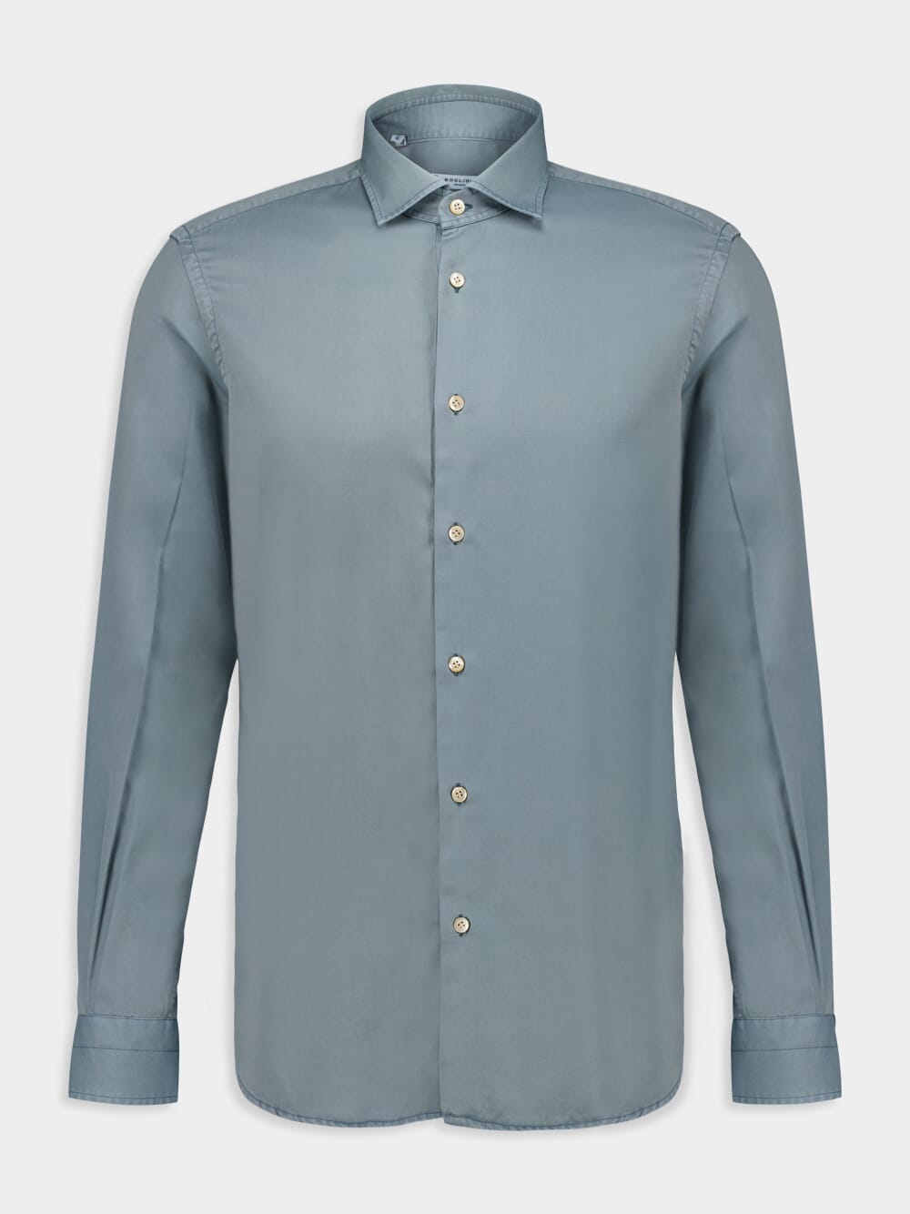 Light Blue Lyocell Button-Up Shirt