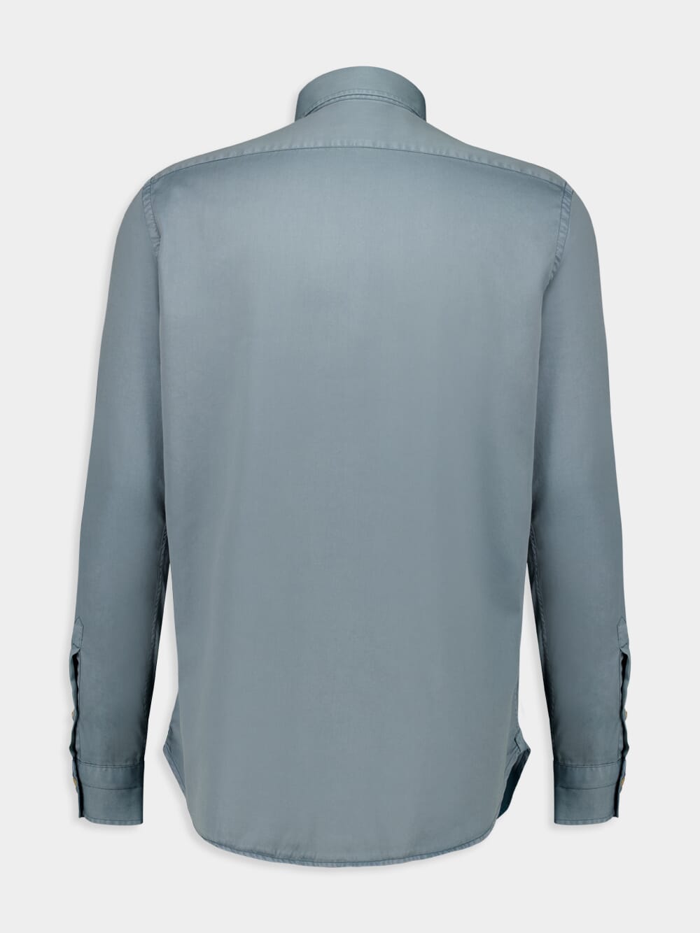 Light Blue Lyocell Button-Up Shirt