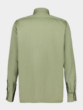 Boglioli Green Regular Fit Shirt in Cotton Blend