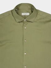 Boglioli Green Regular Fit Shirt in Cotton Blend