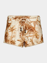 Zimmermann Coffee Safari Indra Linen Shorts