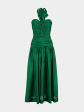 Zimmermann Daylight Knot Midi Dress in Emerald