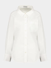 Stella McCartney Pure White Cotton Poplin Shirt