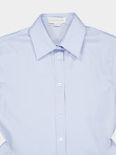 Stella McCartney Sky Blue Cotton Peplum Shirt