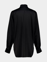 Stella McCartney Black Fringed Satin Shirt