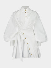 Zimmermann Ivory Rebellion Poplin Mini Dress