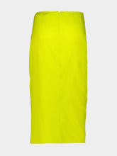 Stella McCartney Bright Yellow Draped Midi Skirt