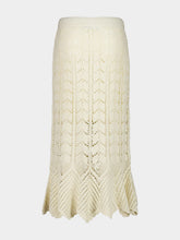 Zimmermann Awaken Cream Lace Crochet Cotton Midi Skirt