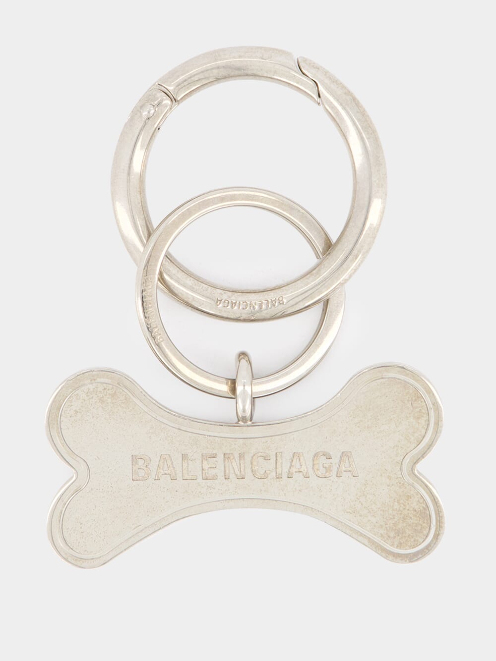 Silver Pet Bone Keyring