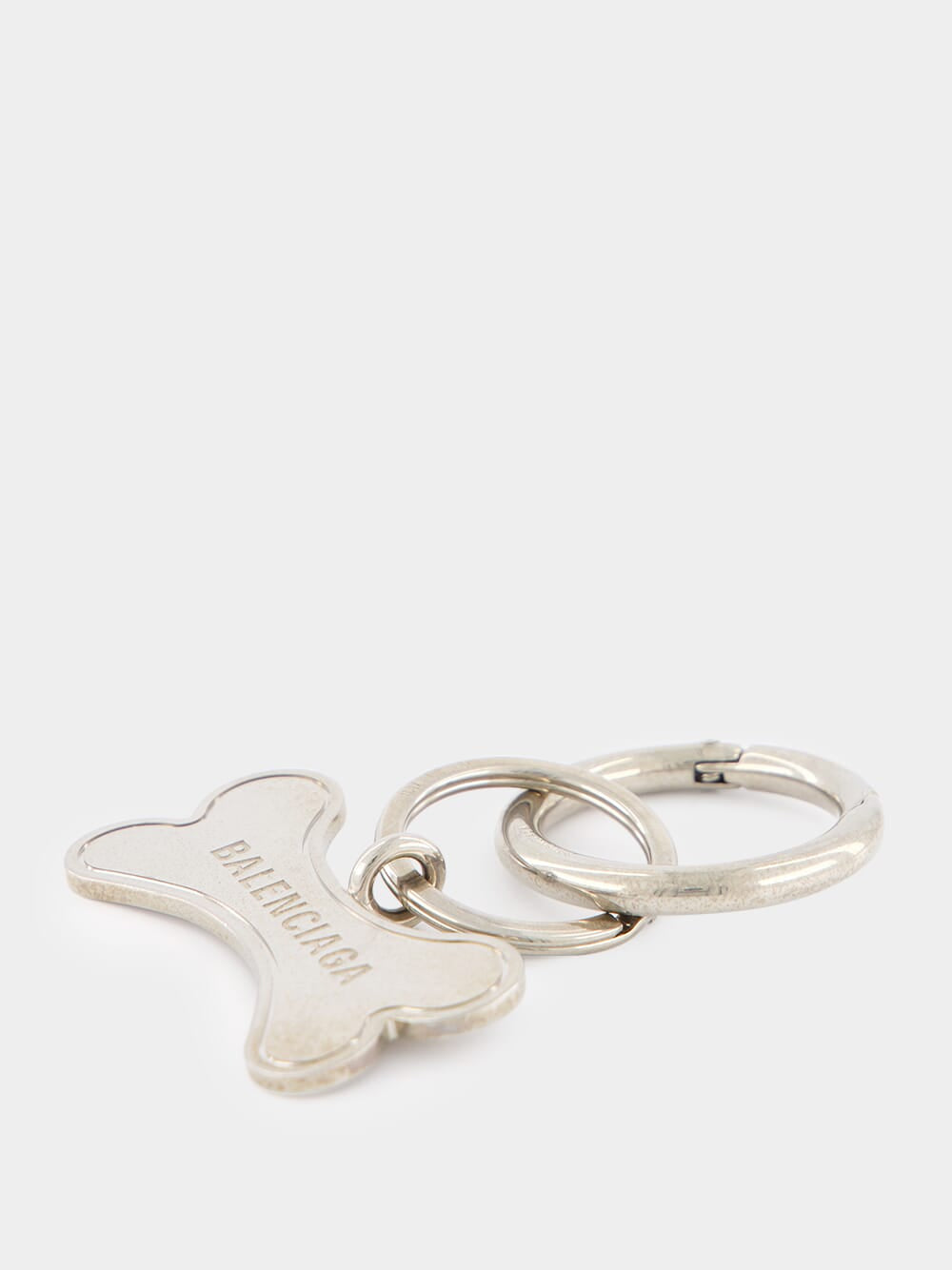 Silver Pet Bone Keyring