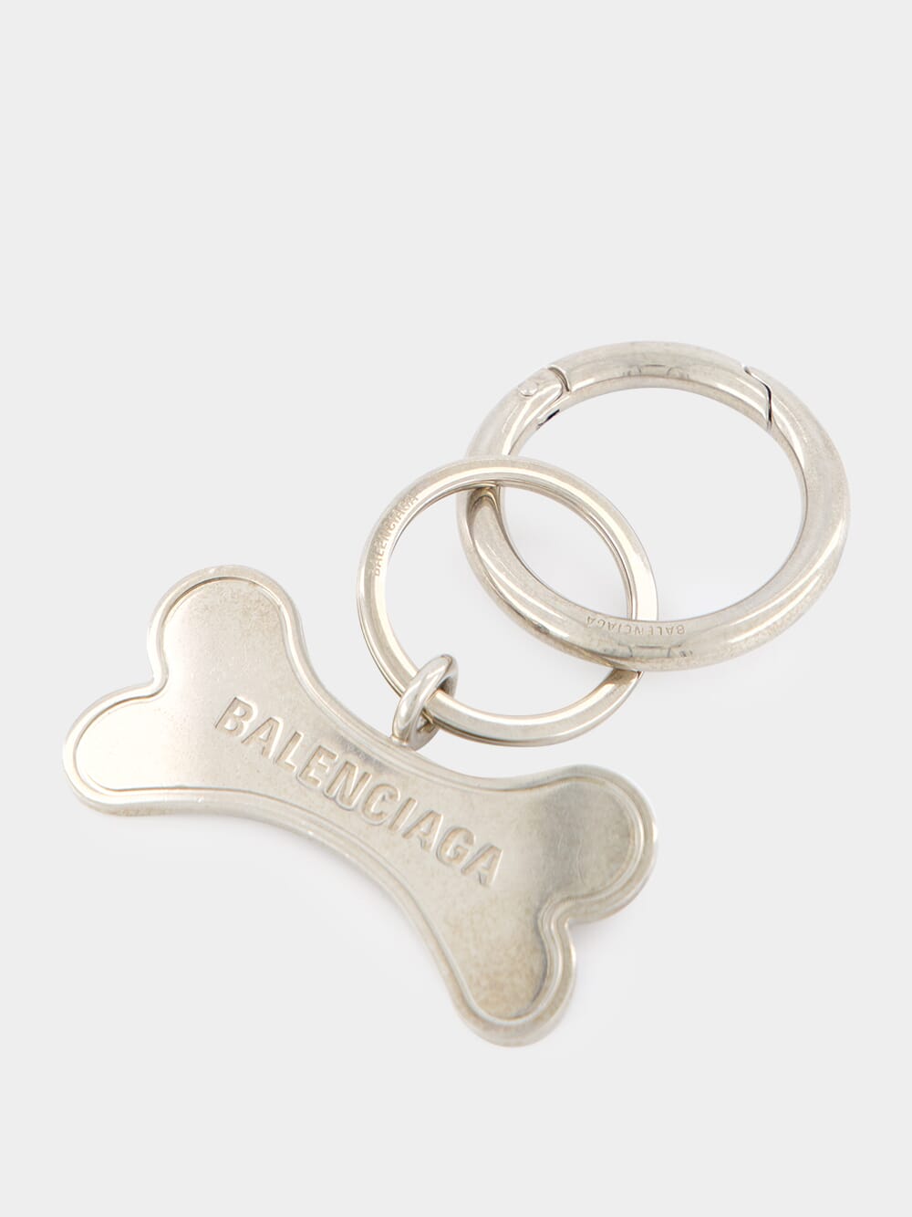 Silver Pet Bone Keyring