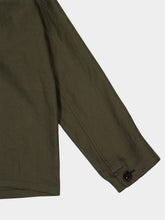 Boglioli Brown Linen Long-Sleeve Overshirt