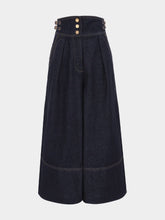 Zimmermann Night Sky Rebllion High-Waisted Denim Trousers