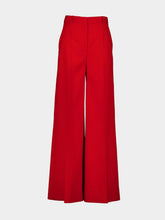 Stella McCartney High-Rise Wide-Leg Wool Trousers