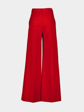 Stella McCartney High-Rise Wide-Leg Wool Trousers