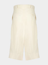 Stella McCartney Cream Linen Viscose Culotte Shorts