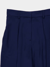 Stella McCartney Navy Blue Satin Stirrup Trousers