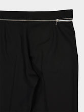 Stella McCartney Black Zipper-Detail Straight-Leg Trousers