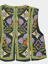 Alémais Oasira Print Embellished Crop Top