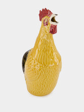 Bordallo Pinheiro Yellow Ceramic Rooster Jug 30cm